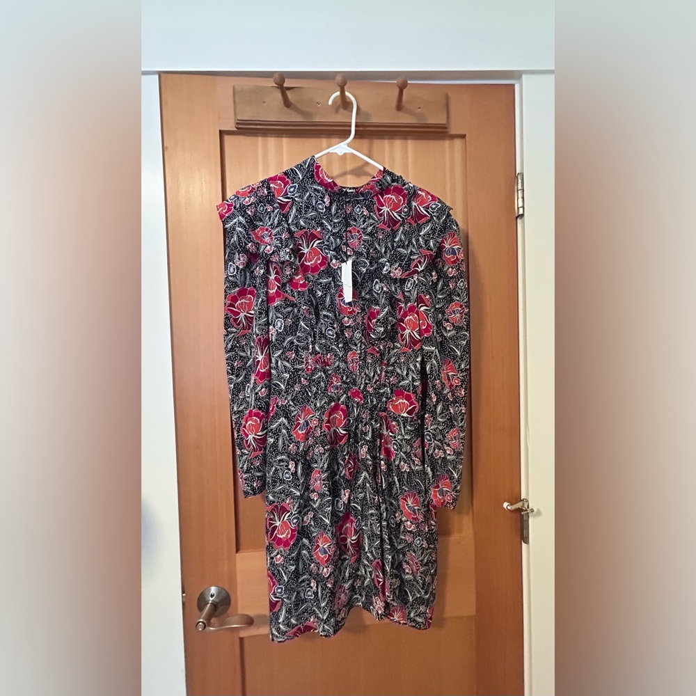 Isabel Étoile Marant Floral Long-Sleeve Dress - Size 8